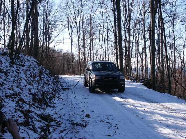 Stop 24: two Escapes on a snowy trail